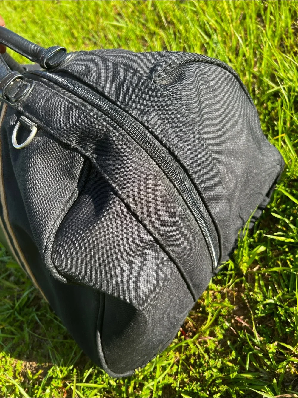 CLEAN Vintage Reebok Black Duffle Bag Carry Luggage Sports